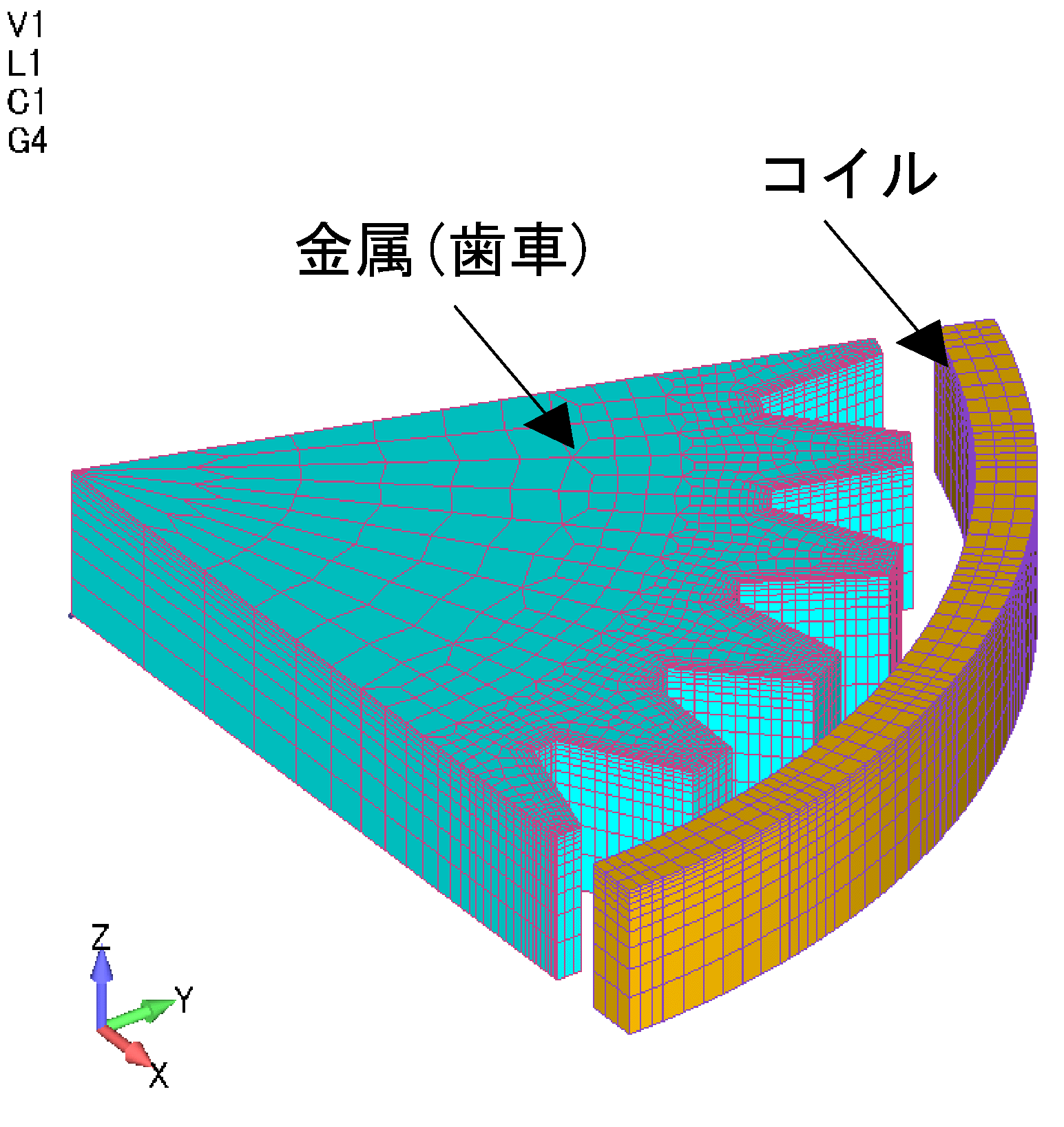 メッシュ図解析対象